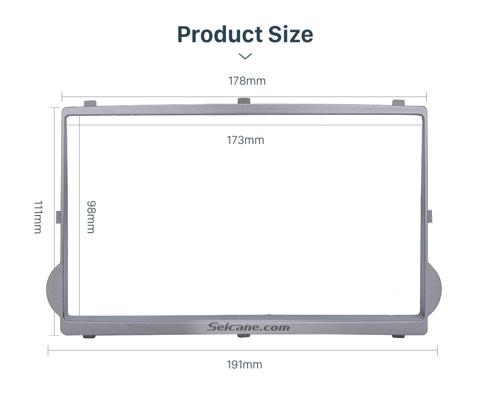 Seicane серебро 2 Din автомобиля радио фасции Для 2010 HYUNDAI STAREX H1 DVD стерео плеер отделка Установка рамки Dash комплект