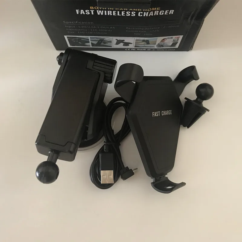 car qi fast wireless charger cell phone charging stand for Audi a4 a3 q5 q7 a5 b6 b8 a6 c5 b7 c6 accessories | Автомобили и