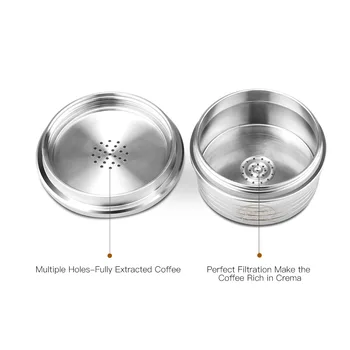 

Coffee Capsule Reusable Stainless Steel Filter For Delta Q NDIQ7323 Accessory Refillable Coffee Brush Spoon Kitchen Toos