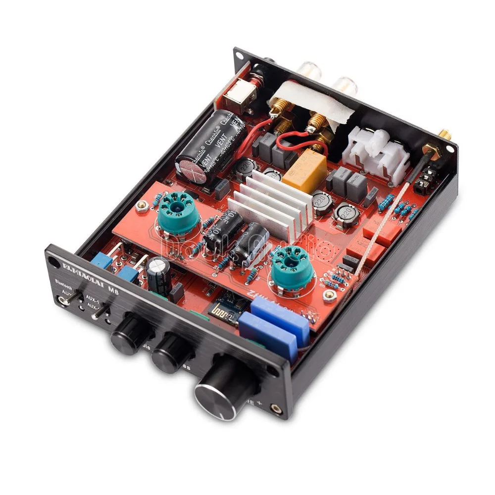 Douk аудио Bluetooth HiFi вакуумный 6J1 трубка Цифровой усилитель класса D стерео мощности