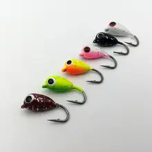 6 шт. зимняя Ice Рыбалка крюк 1.8 см 2.3 г мини из металла привести голову крюк приманки отсадки Рыбалка колючая крюк