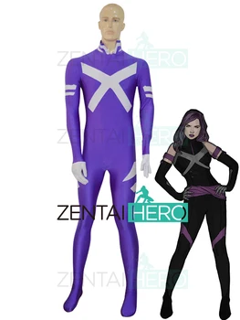 

Free Shipping Custom Made X-Force Psylocke Superhero Costumes Zentai X-men Elizabeth Braddock Cosplay Costume Halloween Bodysuit