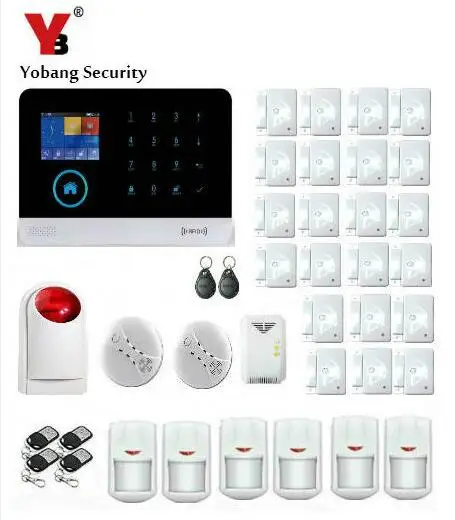 Yobang Security- APP Remote Control 2.4G Smart Home Security WIFI GSM GPRS Alarm Gas Sensor Smoke Detector PIR Motion Detection Yobang Security- APP Remote Control 2.4G Smart Home Security WIFI GSM GPRS Alarm Gas Sensor Smoke Detector PIR Motion Detection