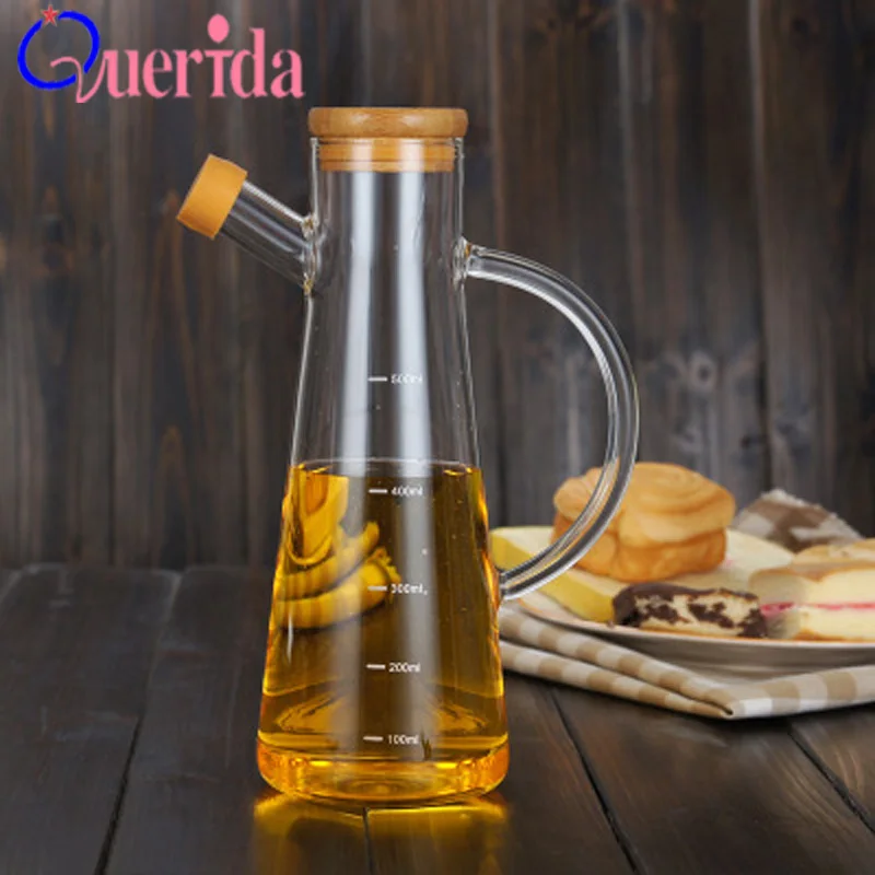 Olive Oil Vinegar Bottle Oil Cruet Soy Sauce Dispenser Leakproof Glass Bottles Vinegar Can Cruet Storage With Handle Seasoning