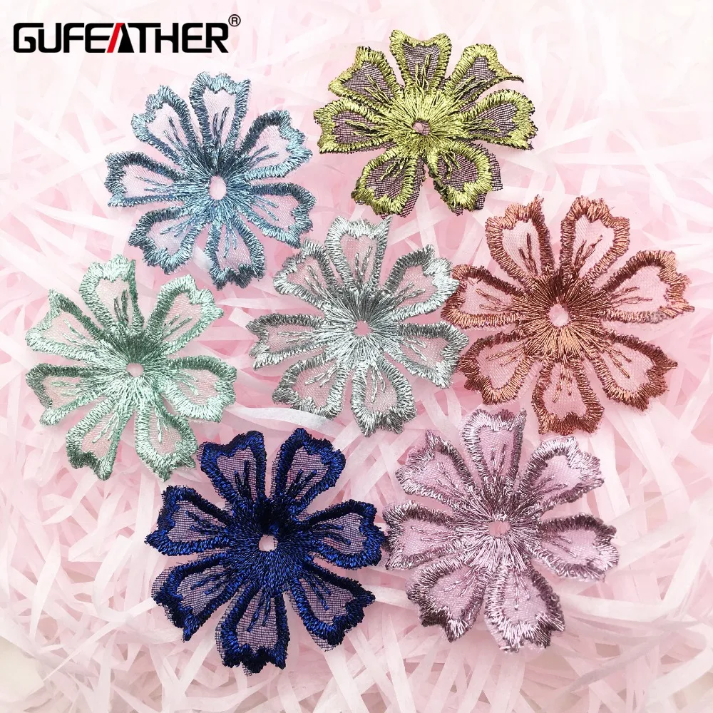 GUFEATHER F125 ювелирные изделия тканевый искусственный цветок свадебное украшение