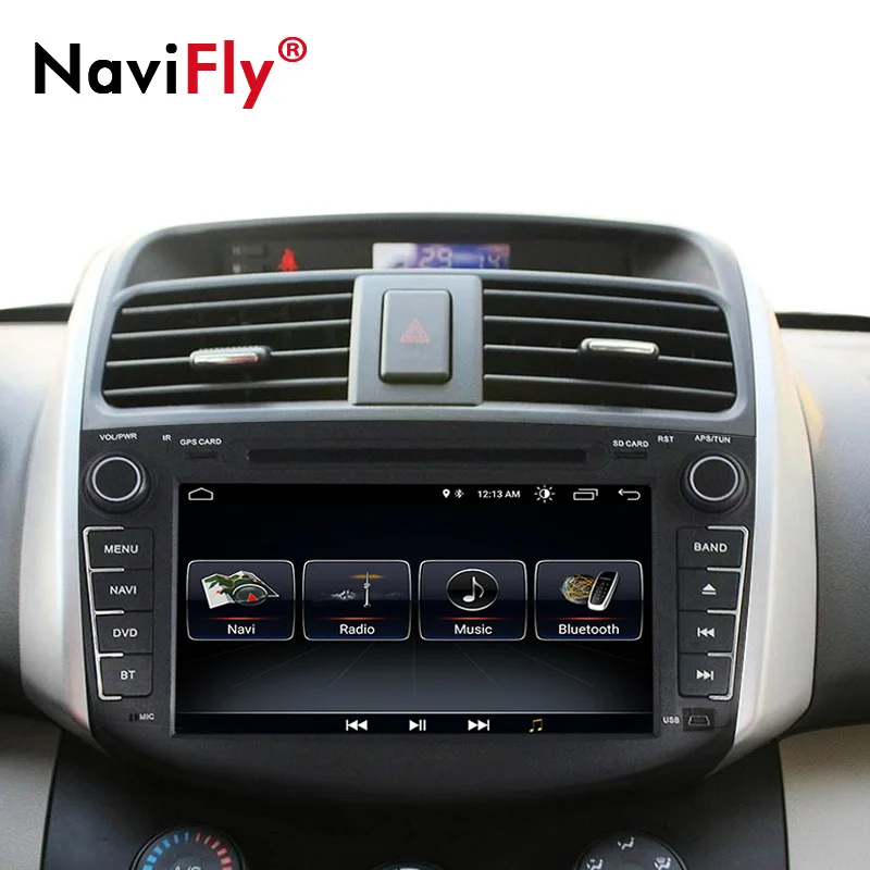 NaviFly Android 8,1 Автомагнитола gps для Lifan X60 с dvd Мультимедиа Стерео плеером 8 дюймов 2 din головное устройство 1080P HD 2 Din wifi FM