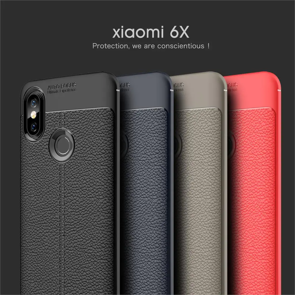Роскошный силиконовый чехол для XiaoMi 6X 5X A1 5S RedMi S2 3S 4A 5A 5 Plus Note 4X из зернистой кожи