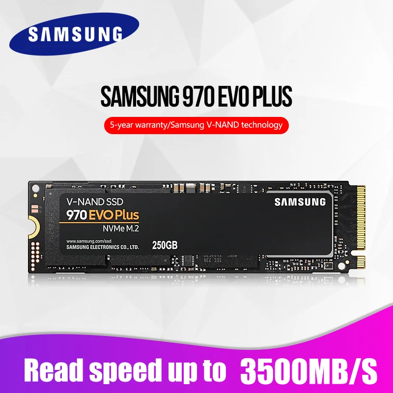 

M 2 SSD SAMSUNG M.2 SSD M2 1TB 500G 250G HD NVMe SSD Hard Drive HDD Hard Disk 1 TB 970 EVO Plus Solid State PCIe for Laptop