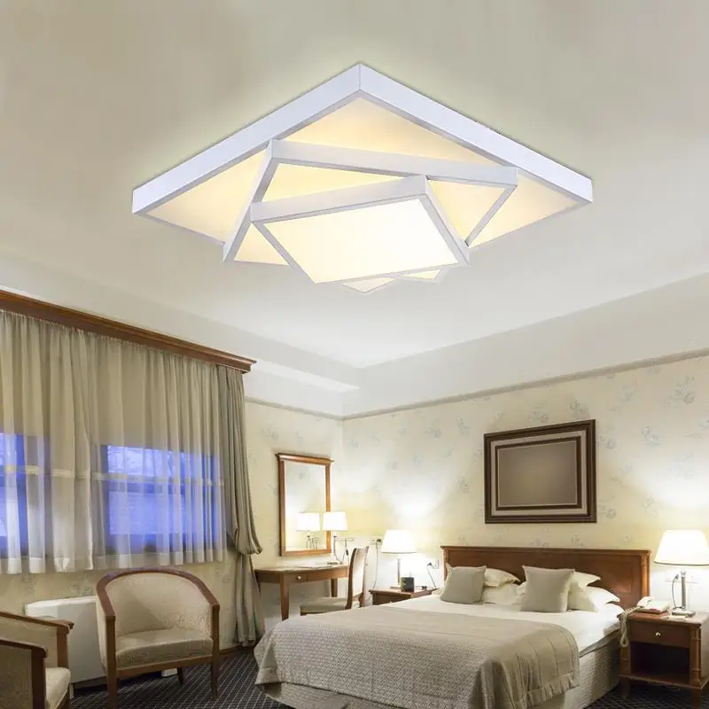 Современная светодиодная потолочная люстра, лампа для гостиной, спальни, люстры de sala, домашнее Внутреннее освещение с регулируемой яркостью