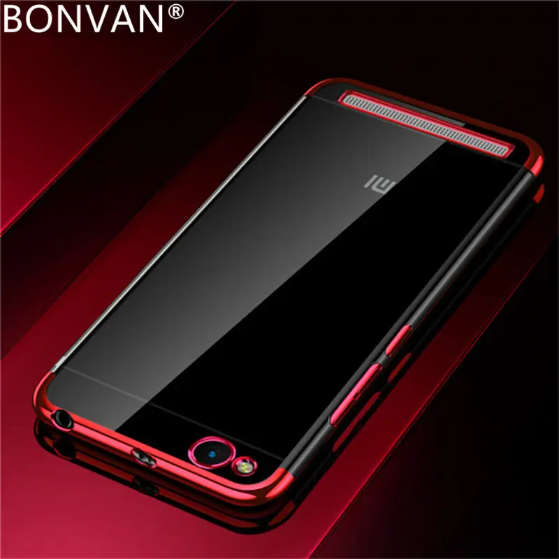 

BONVAN Clear Case for Xiaomi Redmi 4X 5A Silicone Plating Redmi Note 5A 3 Prime 5 Pro Plus Case Transparent Xiaomi Mi 6 A1 Mix 2