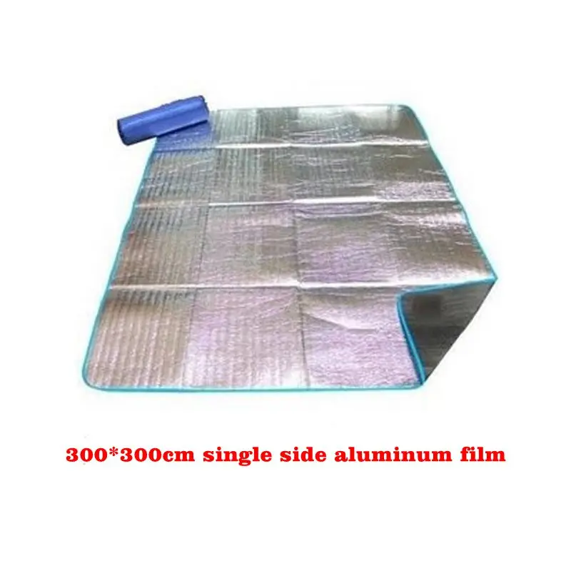 

300*300 super large single side aluminum film moistureproof pad, camping ground cloth for sale