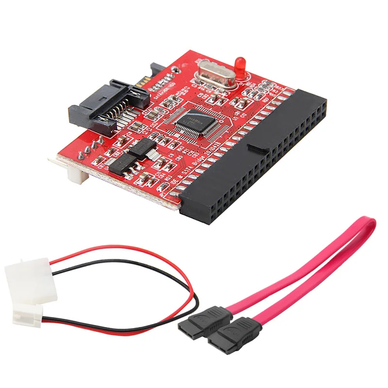 

2018 High Quality Hot-Swappable 2 In 1 IDE TO SATA/SATA TO IDE Converter Adapter 40pin + Cable for ATA HDD DVD 1.5GB / S