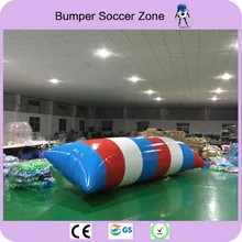 Free Shipping 8*3m 0.9mm PVC Inflatable Water Blob Blob Jump Water Toys Water Blob Jumping Bag Inflatable Aqua Trampoline