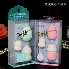 4 шт./кор. макияж, основа, косметический спонж для пудры гладкая губка спонж для макияжа