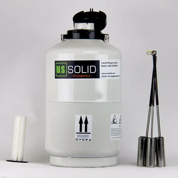 U.S. Solid 10 L Liquid Nitrogen Container Cryogenic LN2 Tank Cattle Semen Dewar 6 Canisters yds 50b small capacity cryogenic liquid nitrogen tank