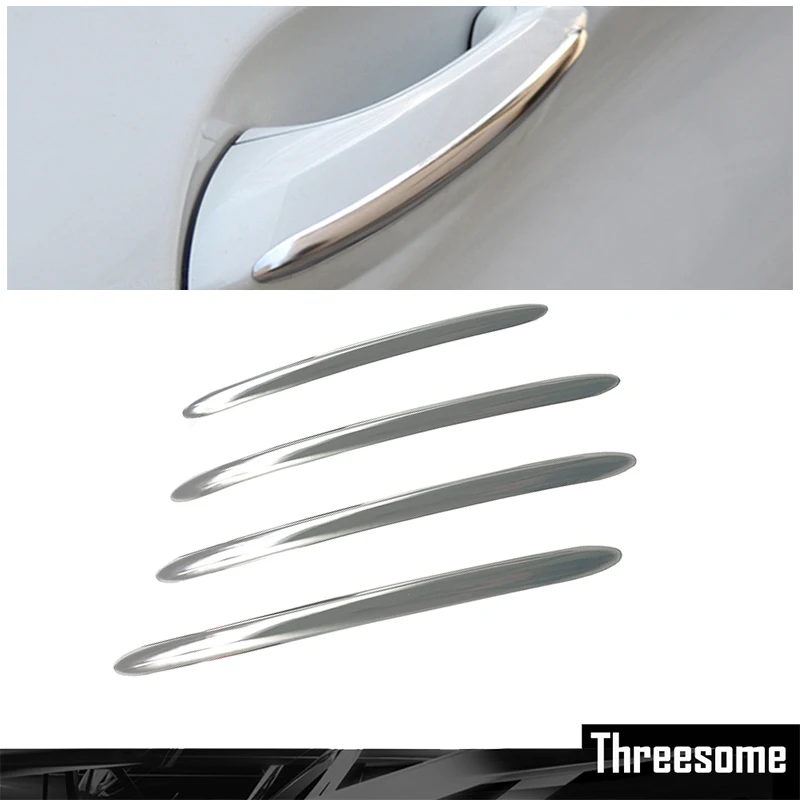 

SRXTZM For BMW 5 Series F10 F11 2010-2015 Door Handle Metal Chrome Trim Cover Sticker Ribbon Metal Decoration Strip Car Styling