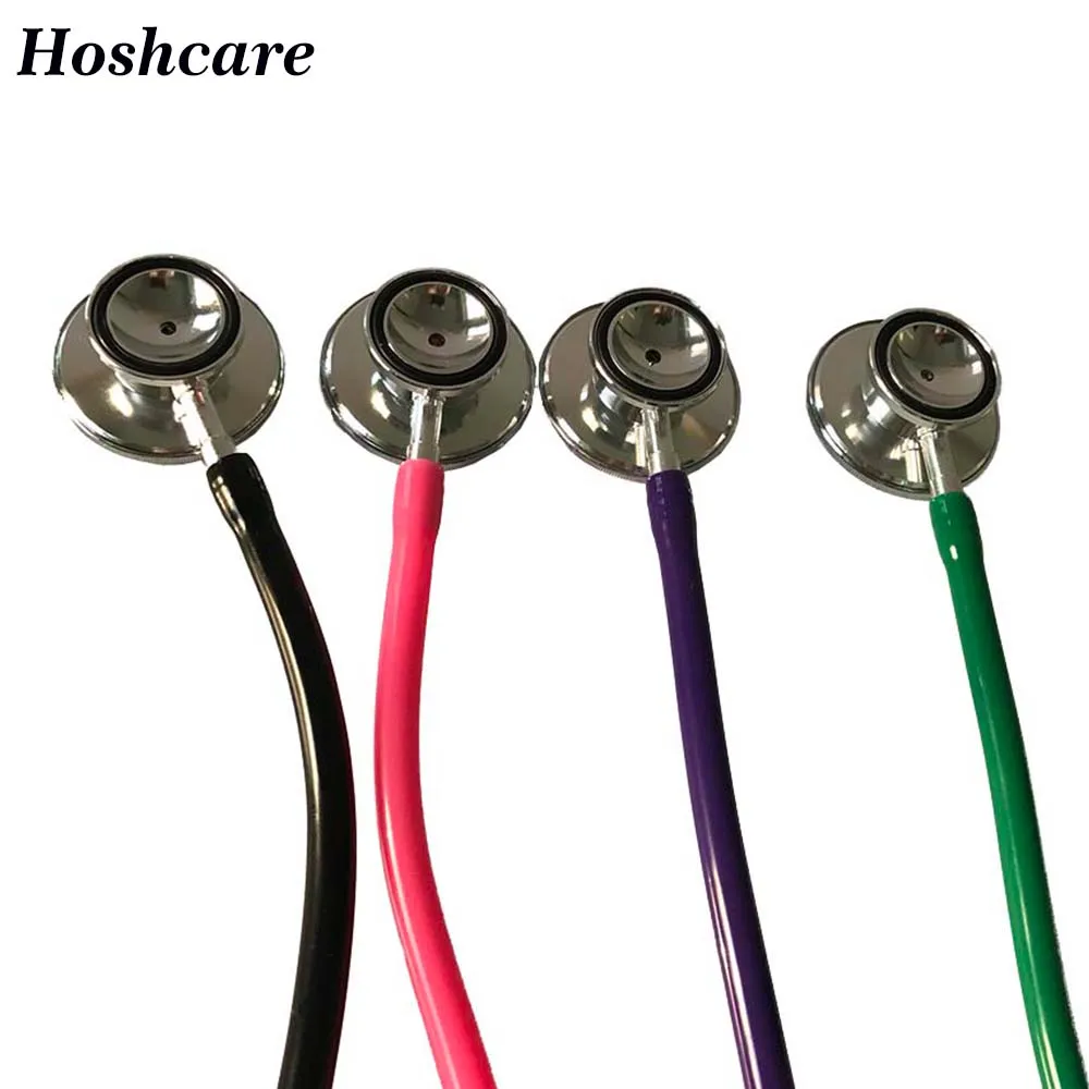 

Portable Dual Head EMT Clinical Stethoscope Medical Auscultation Device Estetoscopio Fonendoscopio Random Color purple Green