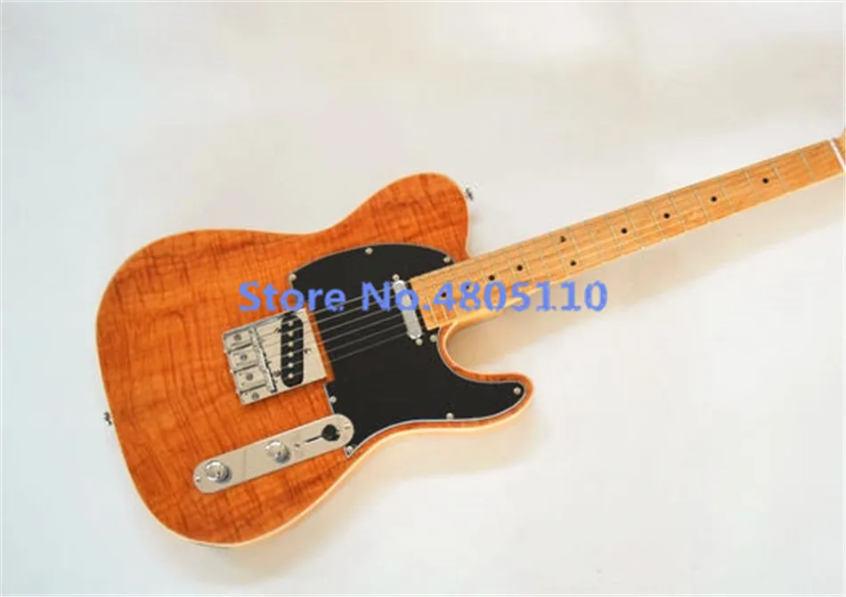 

High-quality customized tele electric guitar tiger wood color free shipping