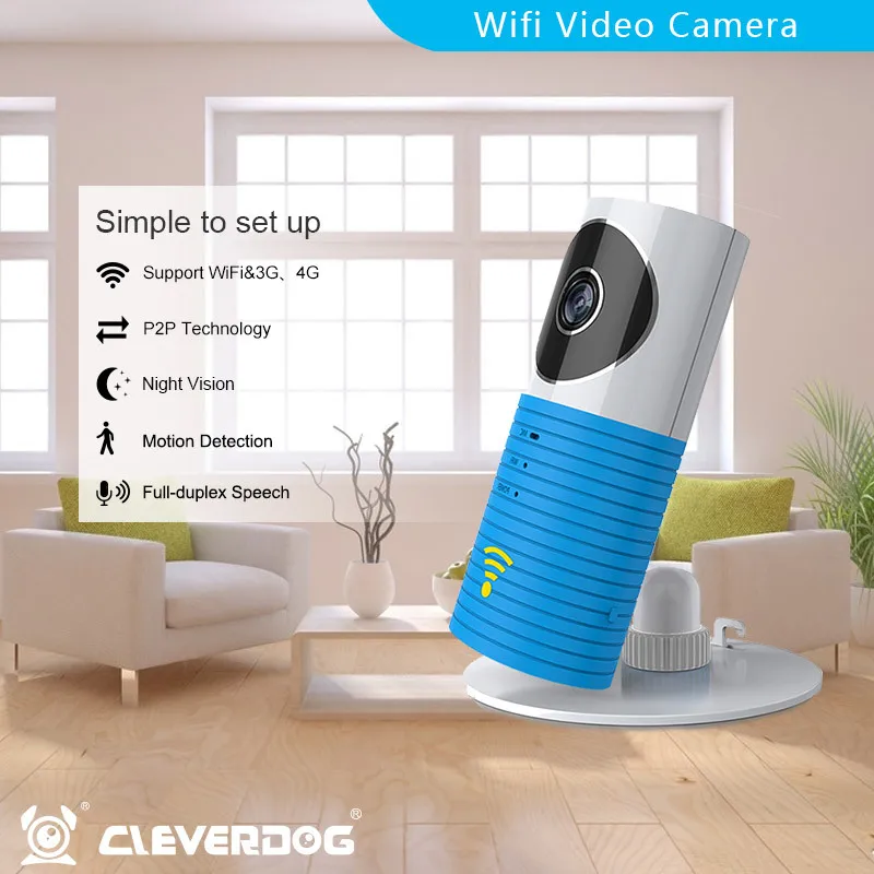  Clever Dog Wireless Wifi Baby Monitor Camera Intelligent Alerts Nightvision Intercom Wifi IP Camera