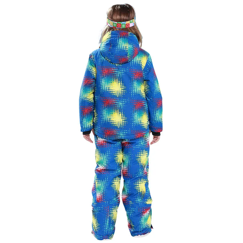 Free Shipping Winter Outdoor Children Clothing Set Windproof Ski Jackets + Pants Kids Snow Sets Warm Skiing Suit For Boys Girls