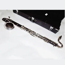 Bass Clarinet Bb Flat Batelite Clarinets Nickel plated Bell with Wood case Reeds Professional musical instruments riyin bb clarinet bamboo reeds yellow black 10 pcs