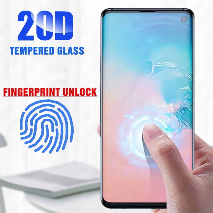 

20D Full Cover Tempered Glass For Samsung Galaxy S10 S10E S8 S9 Plus Note 9 8 S7 Edge A9 A8 Plus 2018 Screen Protector Film
