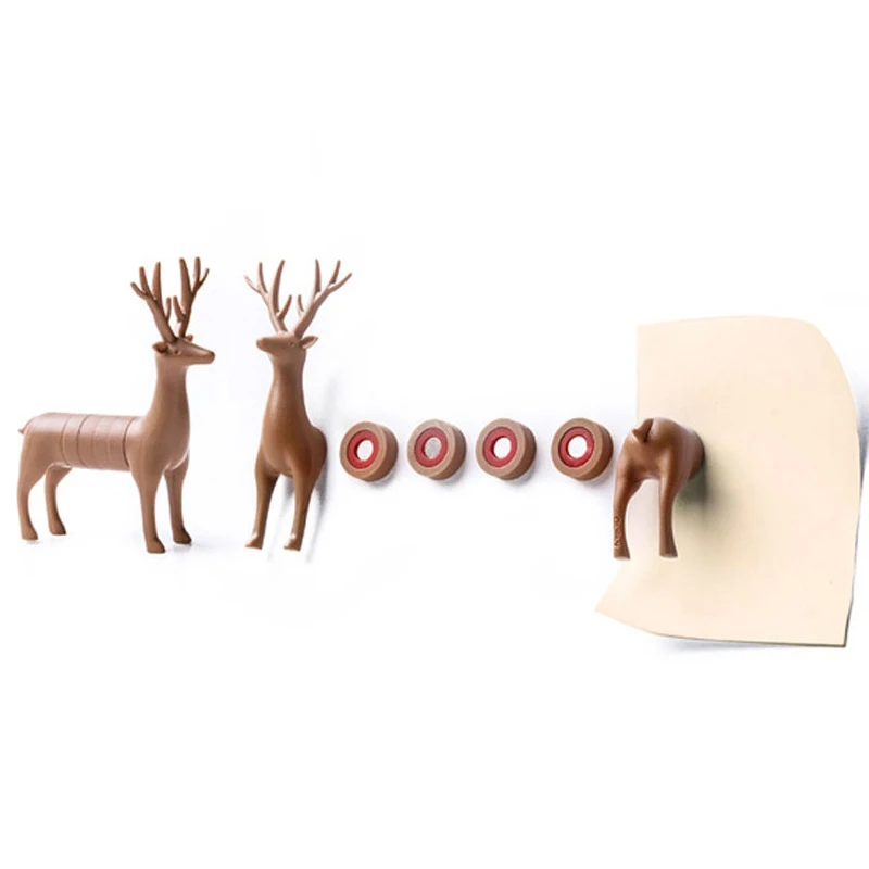 Sika олень, Лось собака Moose Wapiti магниты на холодильник для доски животное Магнитный сувенир наклейка на холодильник подарок домашний декор