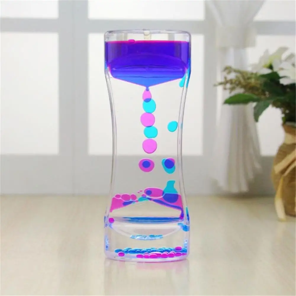 Жидкий таймер движения Bubbler лучшая сенсорная игрушка для релаксации, жидкая Игрушка таймер движения плавающий цвет мини лава лампа таймер