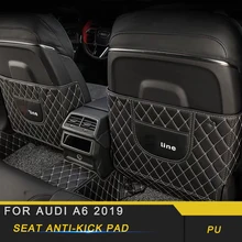 For Audi A6 Car Care Seat Back Protector Cover Leather Anti-kick Mat Pad Cushion Interior Accessories