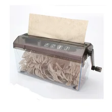 Мини-Шредер уничтожитель бумаги документы режущий станок Шредер ручной измельчитель бумаги Document файл инструмент для школы Off