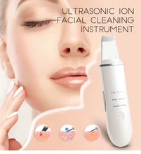 X-LASH Ultrasonic Ion Facial Cleaning Intrusment USB Rechargeable Microdermabrasion Deep Cleaning Face Peeling Massager Spa