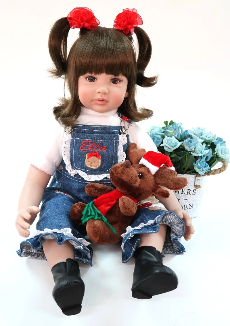 60 см Силиконовая виниловая Кукла Reborn Baby NPK bebe кукла menina Кукла-младенец куклы для малышей детский подарок на день рождения