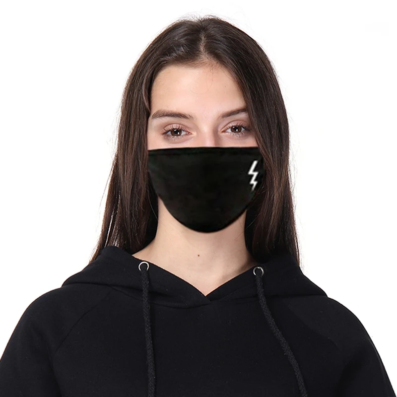 Унисекс зимняя теплая утолщенная маска для рта хлопок теплая пыль респиратор модные черные маски для лица для женщин Велоспорт Анти-пыль