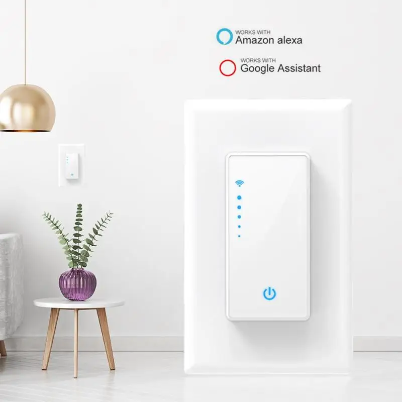 

T16S Smart Light Dimmer Touch Switch Wall-In 2.4GHz WiFi Wall Home Switch Intelligent Dimming Switch INC CFL And LED Page