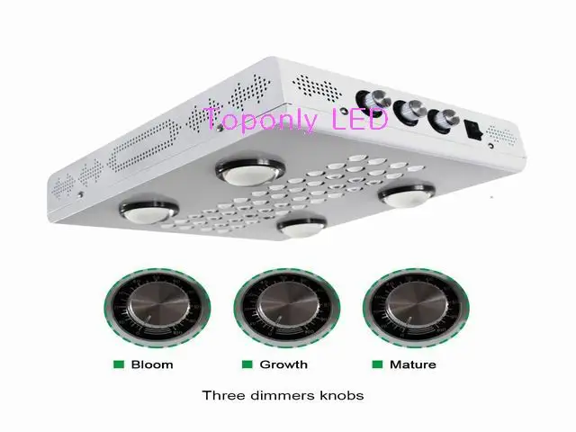 

2018 New 350w Knobs Dimmers Full Spectrum LED Grow Lights for Greenhouse Hydroponics Growing&Flowering Plants Lamp AC85~265V