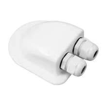 Новая супер легкая водонепроницаемая IP67 Солнечная кабельная Входная пластина с двойным отверстием, устойчивая к ультрафиолетовому излучению для наружного каравана, жилой автофургон, лодка