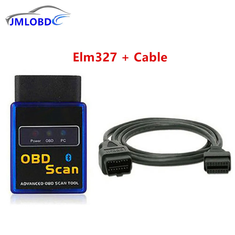 Супер ELM327 Bluetooth V2.1 OBD сканер и 16PIN OBD2 автомобиль для диагностики OBDII кабель 1 5 м 150 см