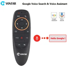 VONTAR G10 голос дистанционного Управление Google Air Мышь ИК обучения 6 оси гироскопа для Android ТВ коробка TX92 VONTAR Google помощник