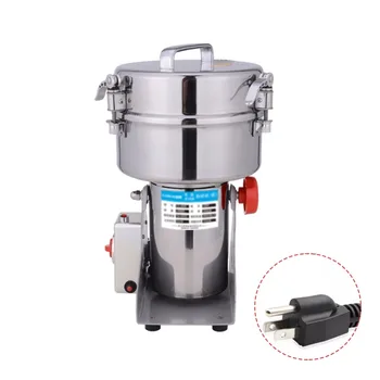 

2000g Stainless Steel Swing Dry Food Grinder Milling Business Machine Grain Spice Herb Powder Machine Electric Coffee Grinder