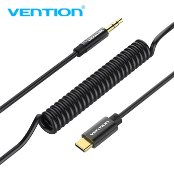 

Vention USB Type C to Aux 3.5mm Audio Cable USB-C Type-C to Headset Speaker Flexible spring AUX Cable For Xiaomi 6 Letv 2 Nexus