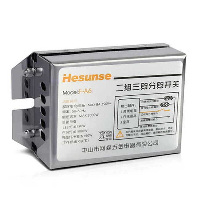  F-A6 Hesunse 2 CH Digital Subsection Switch Two Ways Receiver For Lighting Lamp - 32803477852