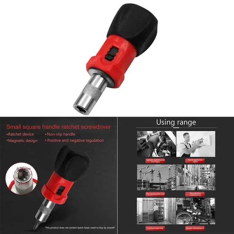 Ratchet screwdriver Key Screwdriver Wrench Handle Socket Screw Driver 6.35mm Can Rotate Forward Reverse | Инструменты