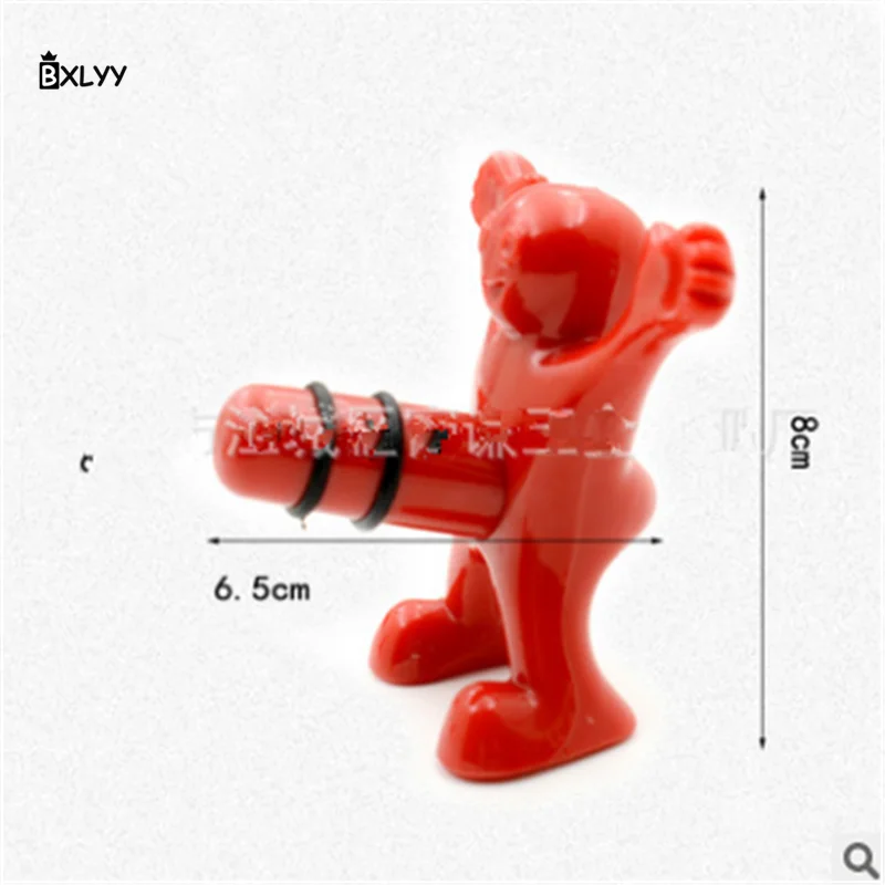 BXLYY1pc лысый прочный винный стопор креативный злодей красное вино Открытый пивной бутылки OpenerCorkhome декоративные аксессуары для Kitchen.7z - Цвет: Красный