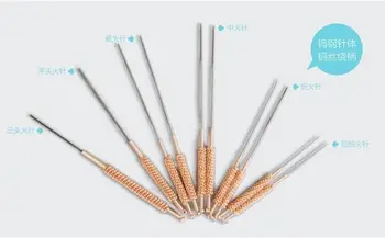 

Fire Heating Acupuncture Needle for Acupuncture Points Treatment 10pcs fire needles per set