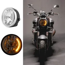 8 ”de La Motocicleta Faros LED de la Luz Delantera Del Faro Cabeza A Prueba de agua/Luz de Niebla/Luz Láser Para La Motocicleta