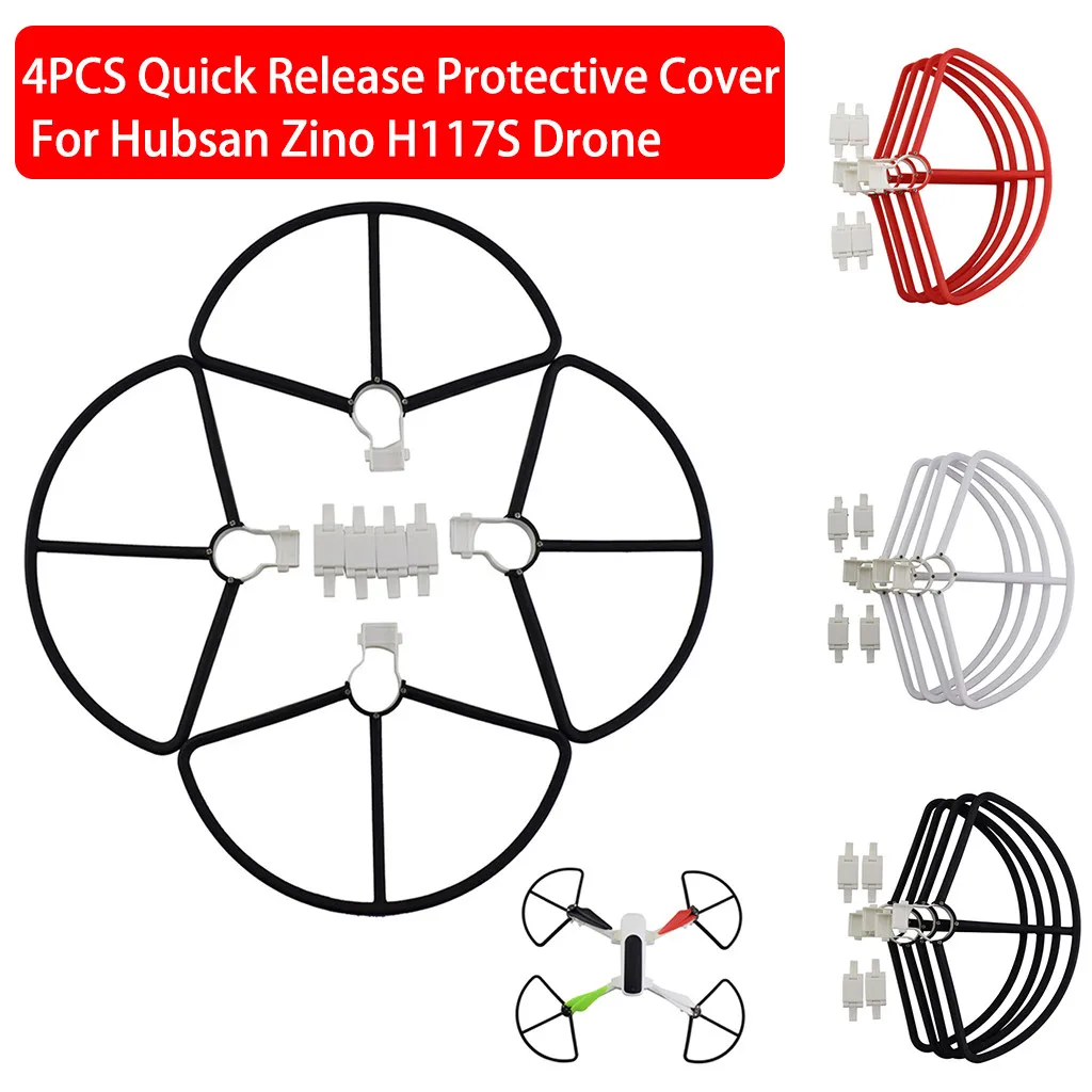 

4PCS Quick Release Protective Cover For Hubsan Zino H117S Drone Accessories Quick Release Propeller Guard Protector