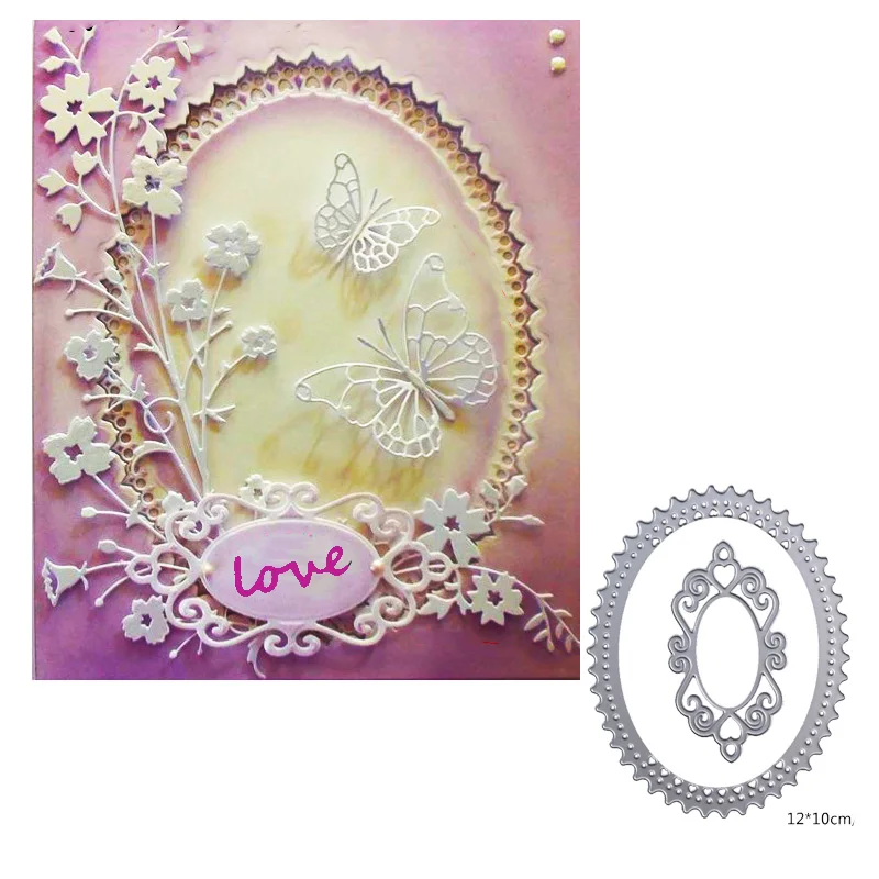 Flower Lace Metal Cutting Dies - Reusable Metal Dies For Scrapbooking - Die Cuts For Card Making - Create DIY Album Paper Card Stencil