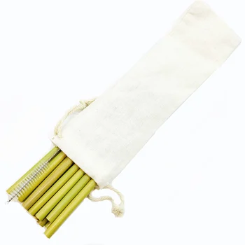 

Reusable Natural Bamboo Drinking Straws Biodegradable Straw Pack Alternative to Plastic Zero Waste Assorted Bamboo Straw