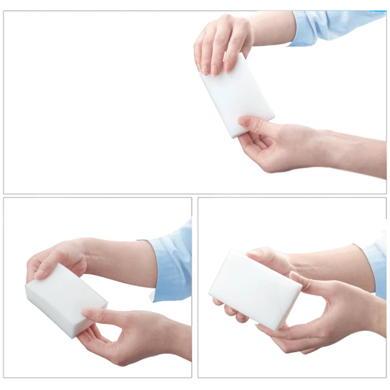 LIYIMENG 10 6 2cm 50pcs Magic Sponge Eraser Multifunctional Kitchen Dish Cleaning Sponge Office Bathroom Clean Accessories B10