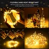 LED String light Silver Wire Fairy warm white Garland Home Christmas Wedding Party Decoration Powered by Battery batter USB 10m ► Photo 2/6